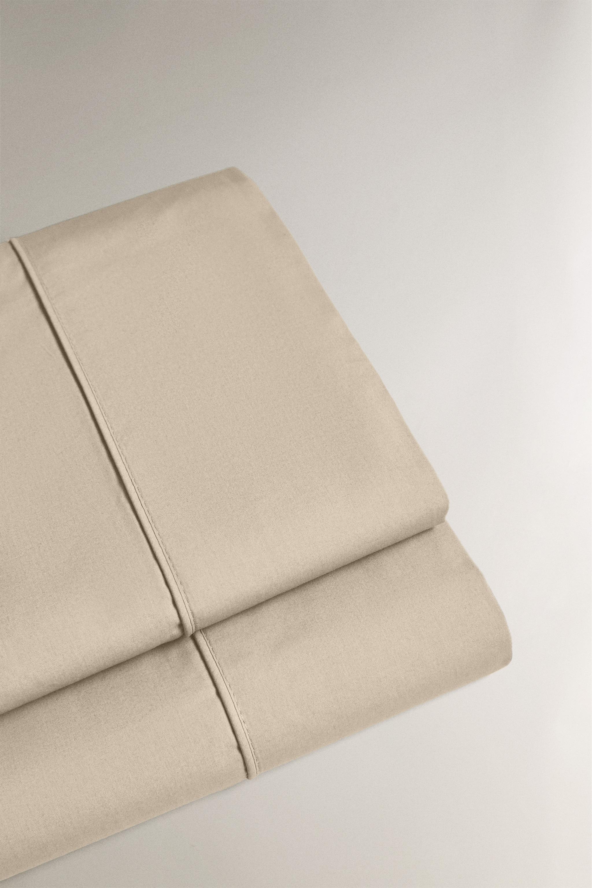 PERCALE COTTON FLAT SHEET (300 THREAD COUNT)